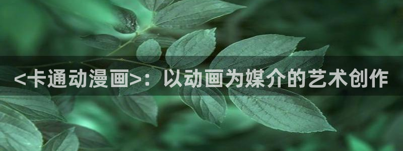 汗汗汗漫画sss：<卡通动漫画>：以动画为媒介的艺术创作
